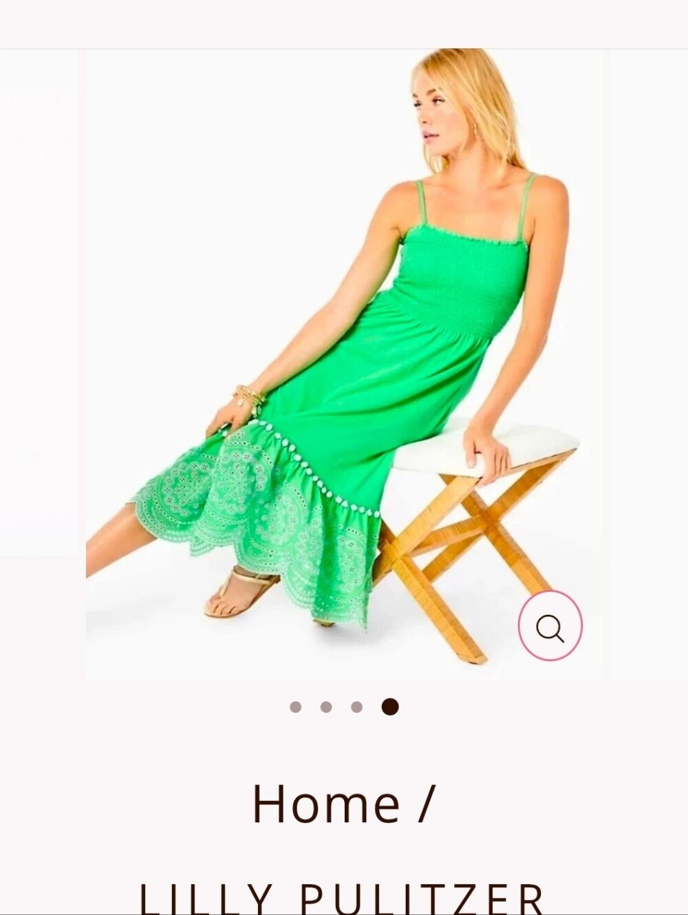 Lilly Pulitzer Modesto Smocked Midi Dress
